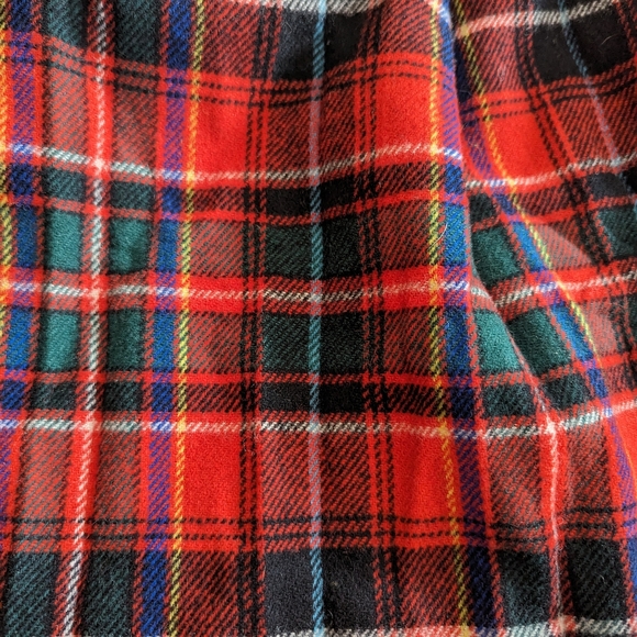 60s Tarton Plaid A-line Pleated Skirt - Picture 7 of 7